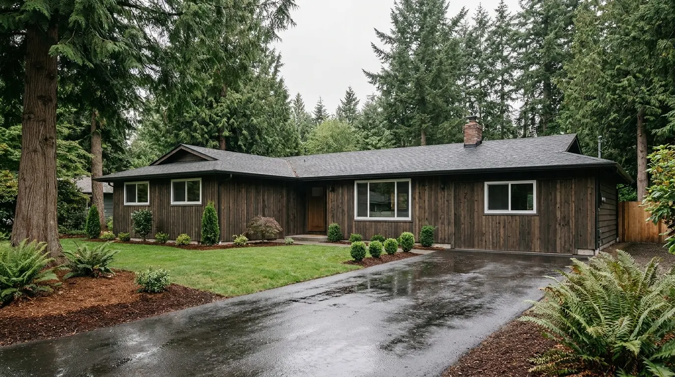 A single-story Snohomish County home with new windows.