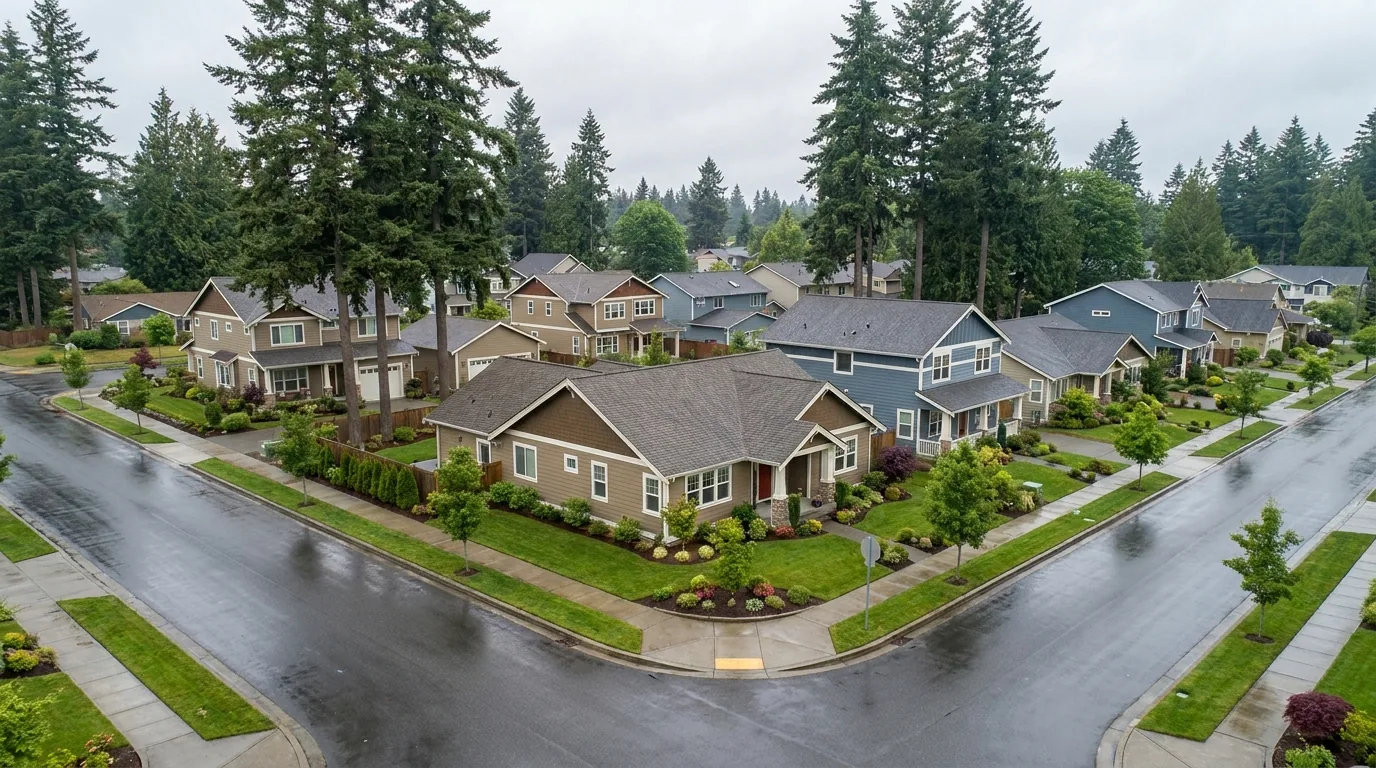 A map of Snohomish and King Counties with the Breeze Free shop marked in Snohomish.